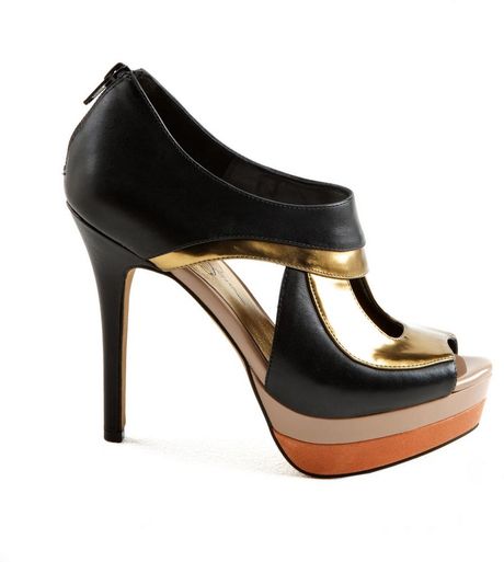 Jessica Simpson Evannan High Heels in Gold (blackbronze) | Lyst