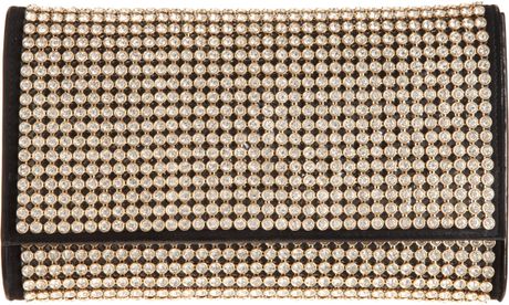 Jil Sander Crystal Clutch in Gold - Lyst