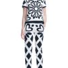 Moschino Stretch Canvas Pants in White (white/black) - Lyst
