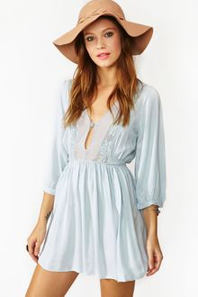 Nasty Gal Zeppelin Dress Sky Blue - Lyst