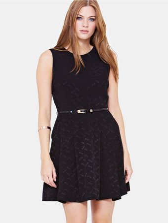 Oasis Oasis Dragonfly Jacquard Dress - Lyst