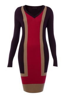 Pied A Terre Colour Block Knit Dress - Lyst