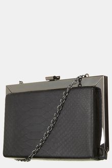 Topshop Snake Embossed Frame Shoulder Bag - Lyst