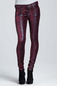 7 For All Mankind Metallic Chinoiserie Jeans  - Lyst