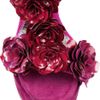 Alexander Mcqueen Enameled Flower Suede Platform Sandals in Red - Lyst