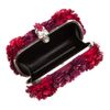 Alexander Mcqueen Enameled Flower Box Clutch in Red (silver) - Lyst