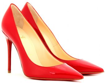 Christian Louboutin Decollete 554 100 Patent Leather Pumps - Lyst