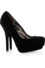 Dolce & Gabbana Velvet Platform Pumps