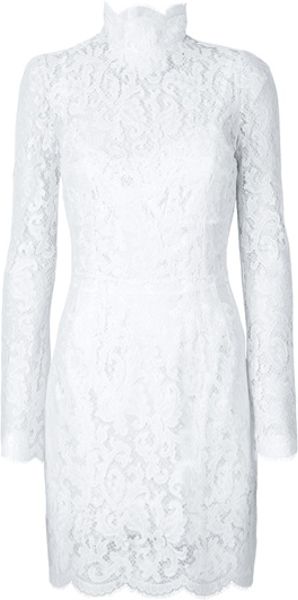 Dolce & Gabbana Lace Dress in White - Lyst
