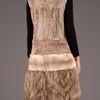 Giambattista Valli Patterned Fur Dress in Brown - Lyst