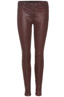 J Brand Leather Leggings with Zippered Ankles - Lyst
