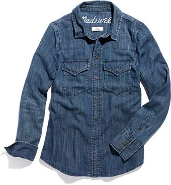 Madewell Western Jean Shirt in Nightsky Wash - Lyst