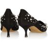 Moschino Cheap & Chic Crystal Embellished Suede Pumps in Black - Lyst