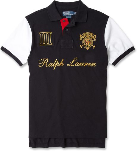 black white ralph lauren polo shirt