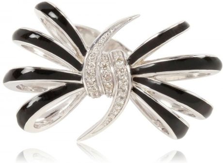 Stephen Webster Forget Me Knot Ring in Silver (black) - Lyst