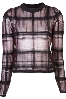Alexander Wang Trump Loeil Plaid Top - Lyst