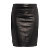 Diane Von Furstenberg Clover Leather Skirt in Black (clover) - Lyst