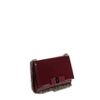 Ferragamo Eco Patent Leather Bow Long Chain Flap Bag in Red (bordeaux) - Lyst