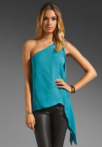 Jay Godfrey Burns One Shoulder Kimono Blouse - Lyst