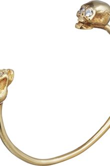 Jennifer Fisher Brass Double Skull Cuff - Lyst