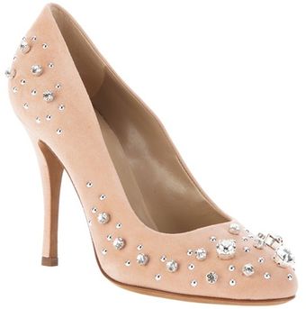 Moschino Cheap & Chic Embellished Pump - Lyst