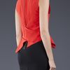 Narciso Rodriguez Ruffle Blouse in Orange - Lyst