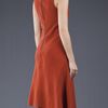 Narciso Rodriguez Asymmetric Dress in Brown (rust) - Lyst