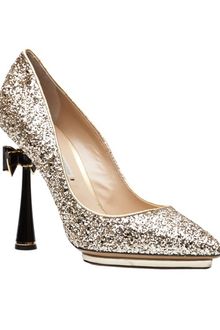 Nicholas Kirkwood Glitter Bow Pump - Lyst