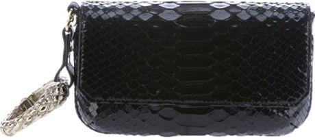 Roberto Cavalli Wrist Clutch in Black - Lyst