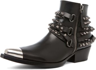 Sartore Parma Bootie with Studs in Black - Lyst