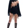 Versace Bell Sleeve Lace Panel Cocktail Dress in Black - Lyst