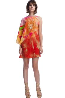 Versace Tiedye Medusa Mini Dress - Lyst