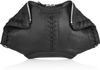 Alexander McQueen De Manta Leather Clutch - Lyst