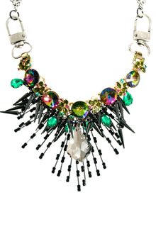 Asos Premium Crystal Shard Burst Necklace - Lyst