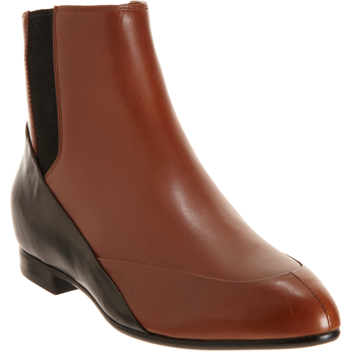 Balenciaga Twotone Chelsea Boot in Brown (rust) Lyst