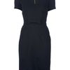 Burberry VNeck Dress in Black - Lyst