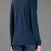 Burberry Long Sleeve Key Hole Blouse in Blue (navy) - Lyst