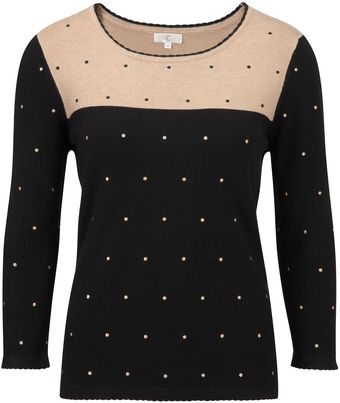 Cc Blacksand Colourblock Spot Jumper - Lyst