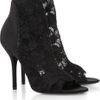 Dolce & Gabbana Leathertrimmed Lace Ankle Boots in Black - Lyst