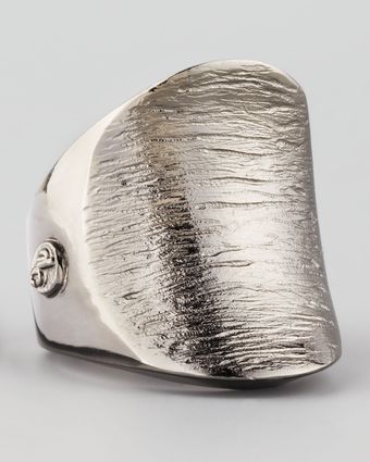 Dominique Cohen Noir Water-Textured Saddle Ring - Lyst