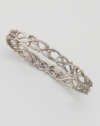 Dominique Cohen Noir Florallace Bangle - Lyst