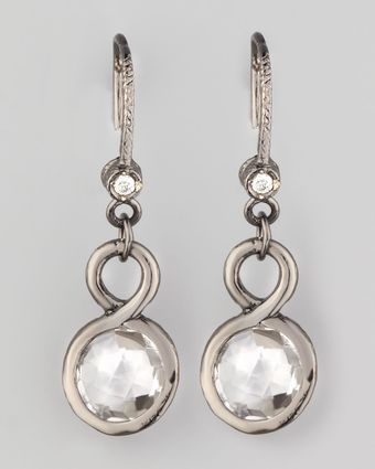 Dominique Cohen White Topaz Drop Earrings - Lyst