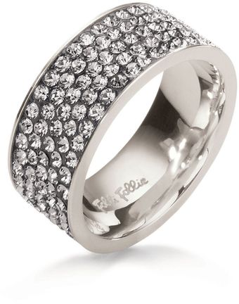 Folli Follie Match Dazzle Grey Crystal Ring - Lyst