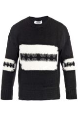 Yves Saint Laurent Razor Motif Wool Sweater