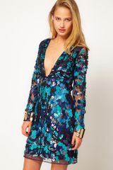 Asos Sequin Dress with Cut Out Back