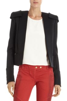Balmain Suede Moto Jacket - Lyst
