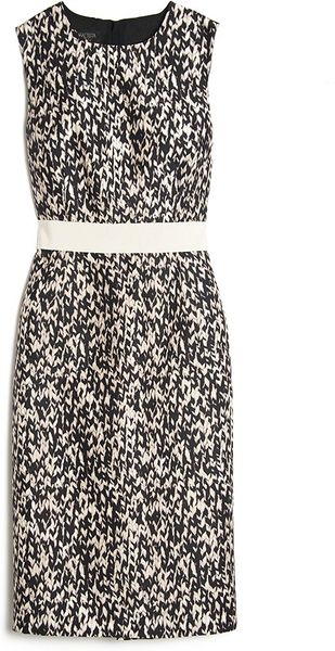 Giambattista Valli Knit Print Sleeveless Dress in White - Lyst