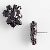 Givenchy Petal Large Stud Earrings in Black (jet/ hematite) - Lyst