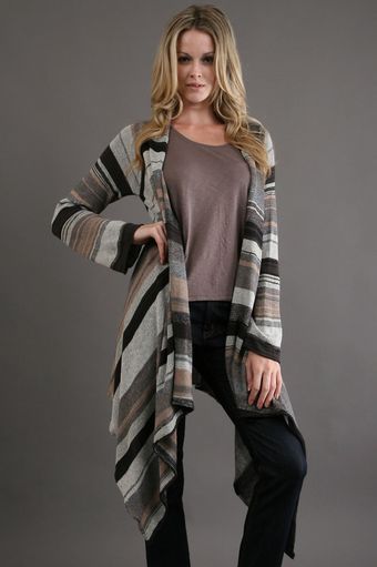 Goddis Long Open Cardi in North Star - Lyst