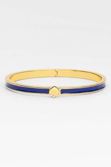 Kate Spade Spade Thin Hinged Bangle - Lyst